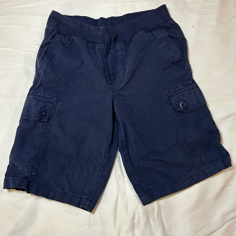 EUC POLO RALPH LAUREN Big boys Navy Ripstop Cargo Shorts Size M (10-12)
